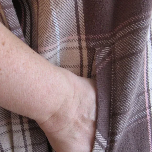 Aerie Offline Flannel Button Down Shacket - Like New - Picture 9 of 11